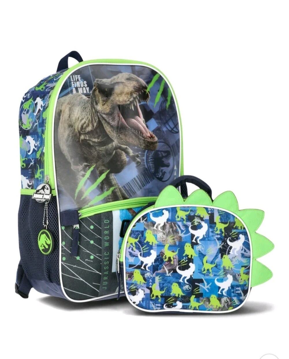 NWT Fast Forward Jurassic World Boys 17" Backpack Lunch Box Set/ School & Travel